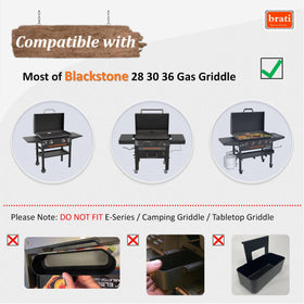 Compatible with Blackstone Omnivore griddles for versatile setup.