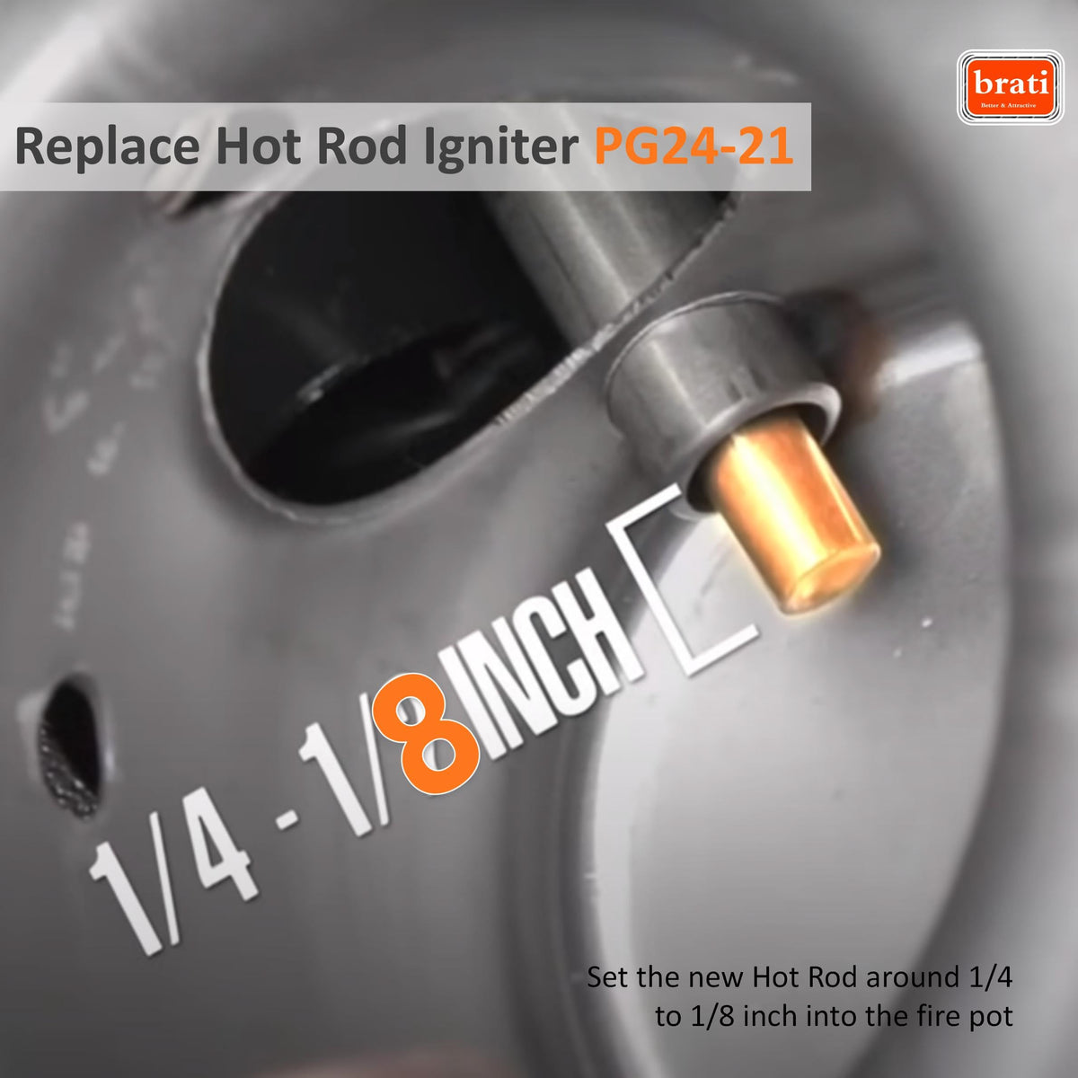 Brati hot rod igniter fire pot installation demonstration