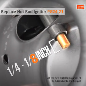 Brati hot rod igniter fire pot installation demonstration