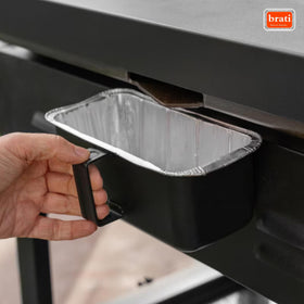 Includes twenty disposable liners for fast cleanup after cooking.