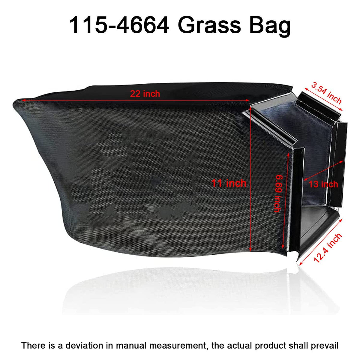 Braveboy 115-4664 grass bag on lawn demonstrates efficient clippings collection