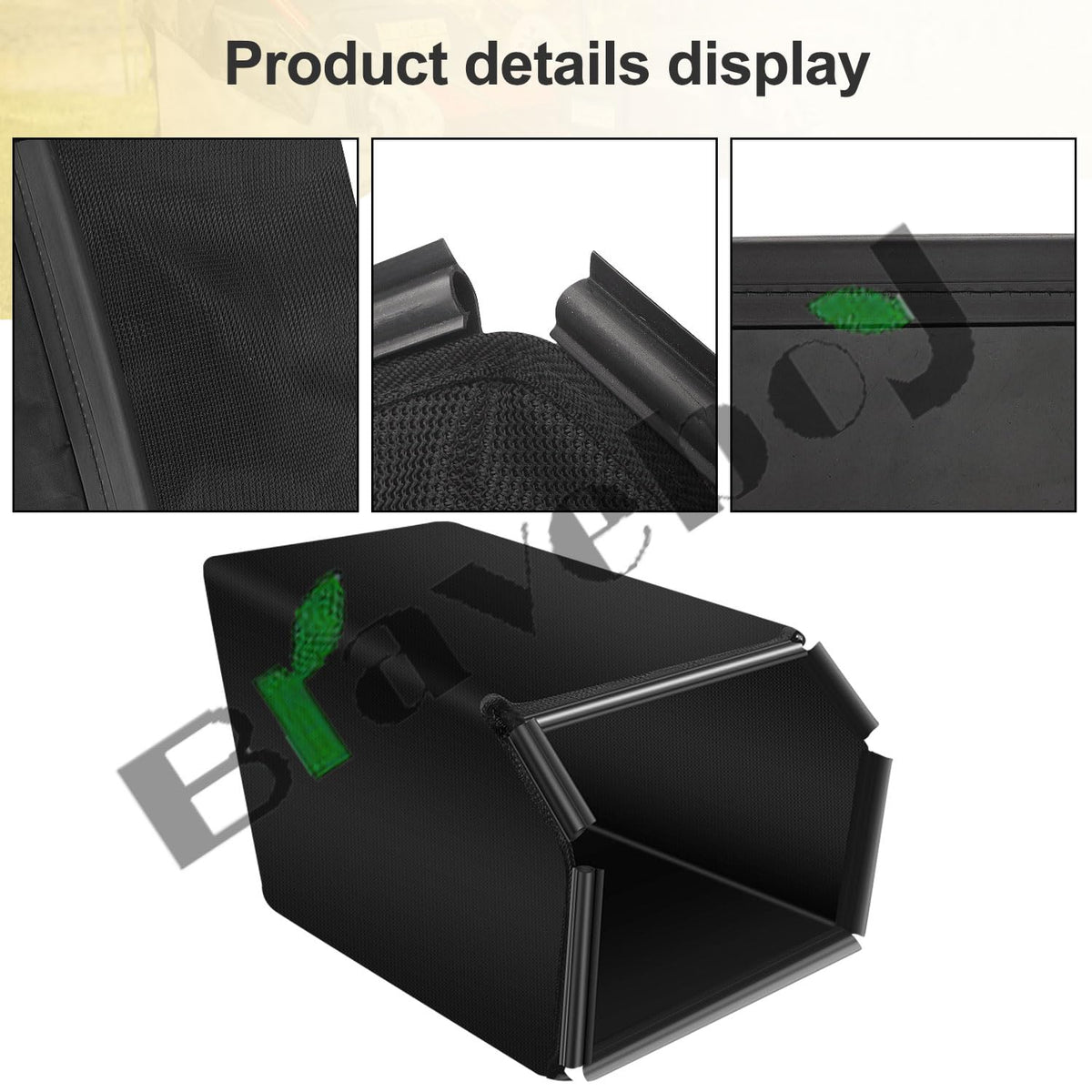 Braveboy 115-4664 grass bag rolled form demonstrates easy reshaping