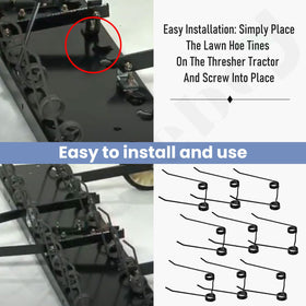 Braveboy 43783 spring tine compatible with A-griFab, Craftsman, John Deere dethatchers.