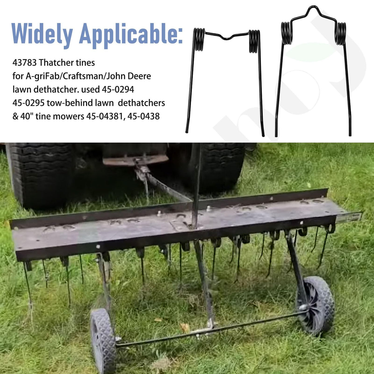 Braveboy 43783 spring tine rugged spring steel designed for harsh outdoor use.