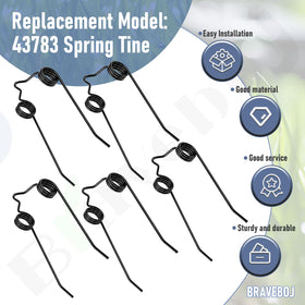 Braveboy 43783 spring tine pack of 10 ready for replacement and upkeep.
