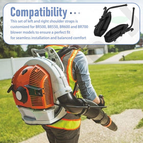 Braveboy blower harness right strap providing even weight distribution