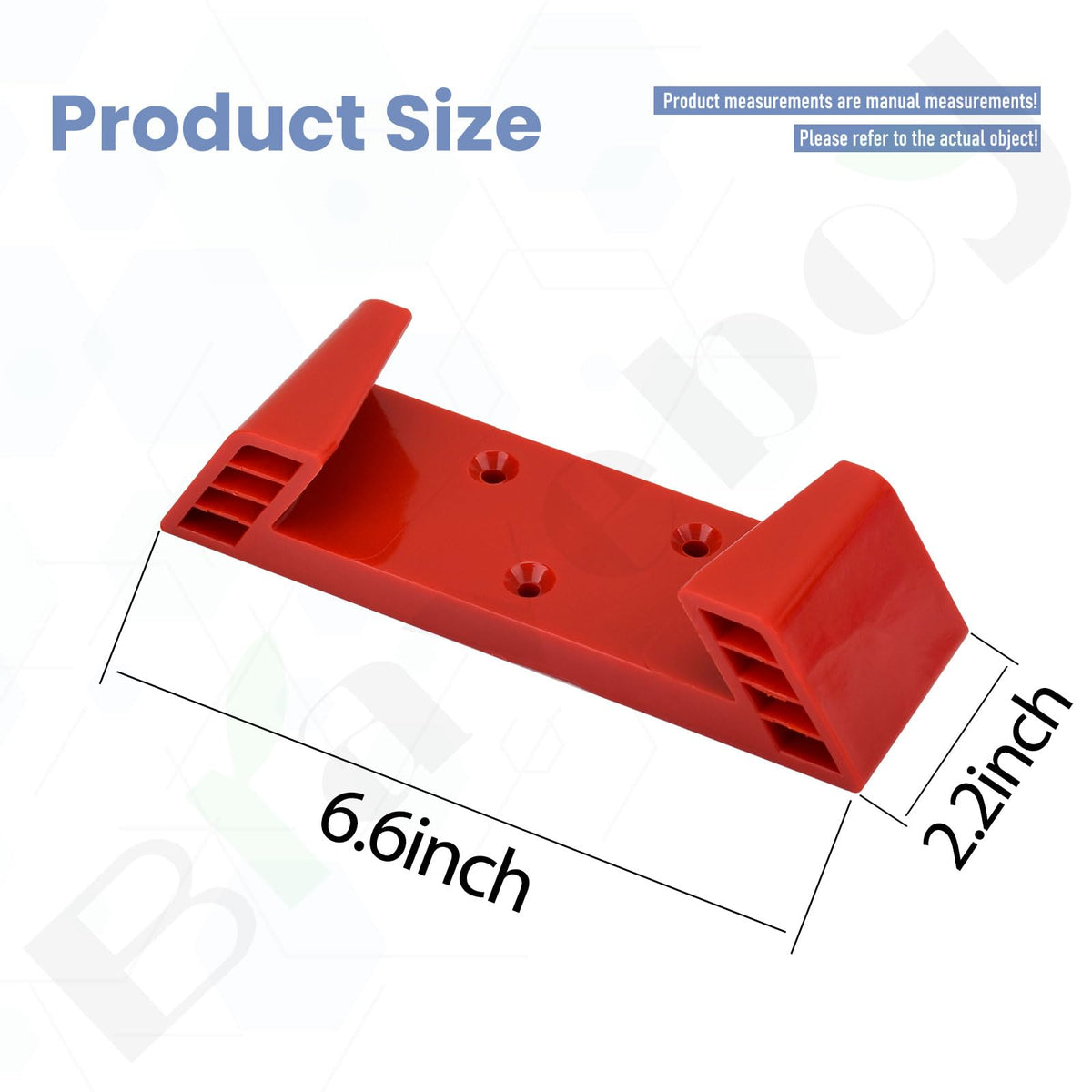 Braveboy bracket holding 18V blower, keeps tool ready and off the floor.