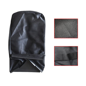 Braveboy grass collection bag captures under-deck clippings for cleaner mowing