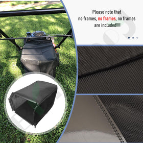 Braveboy high-density canvas offers durable debris containment.