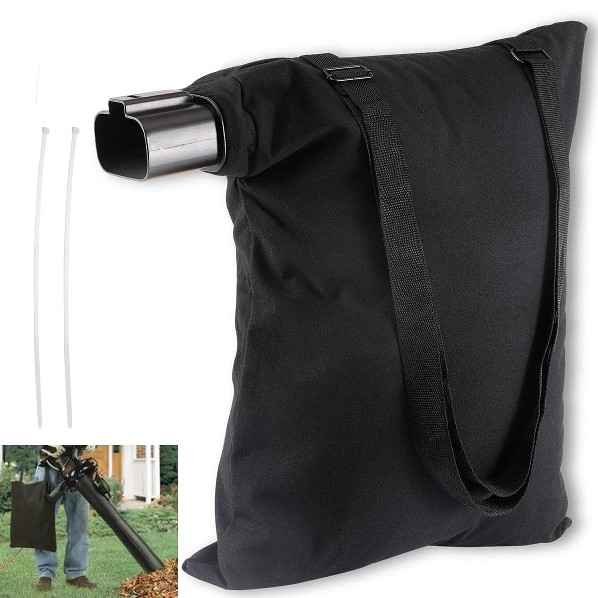 Braveboy 5140125-95 leaf bag front view for BV2900/BV3100 compatibility and large capacity.