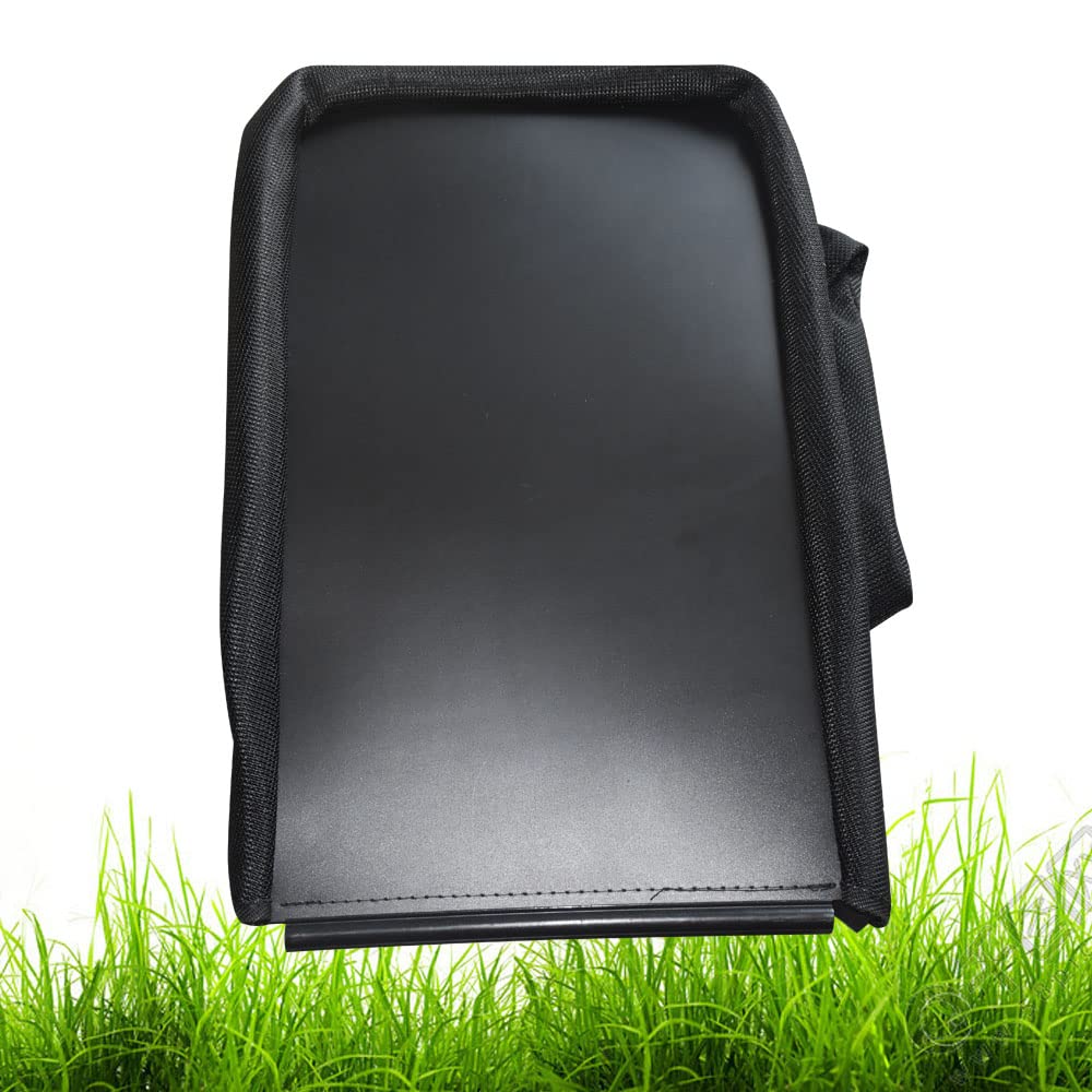 Braveboy under-deck grass bag shows compatibility and practical use in mowing