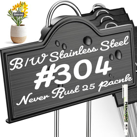 Bravex stainless steel plant labels weatherproof arch design for durable outdoor labeling