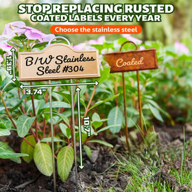 Bravex tall garden marker is easy to read from a distance for quick labeling.
