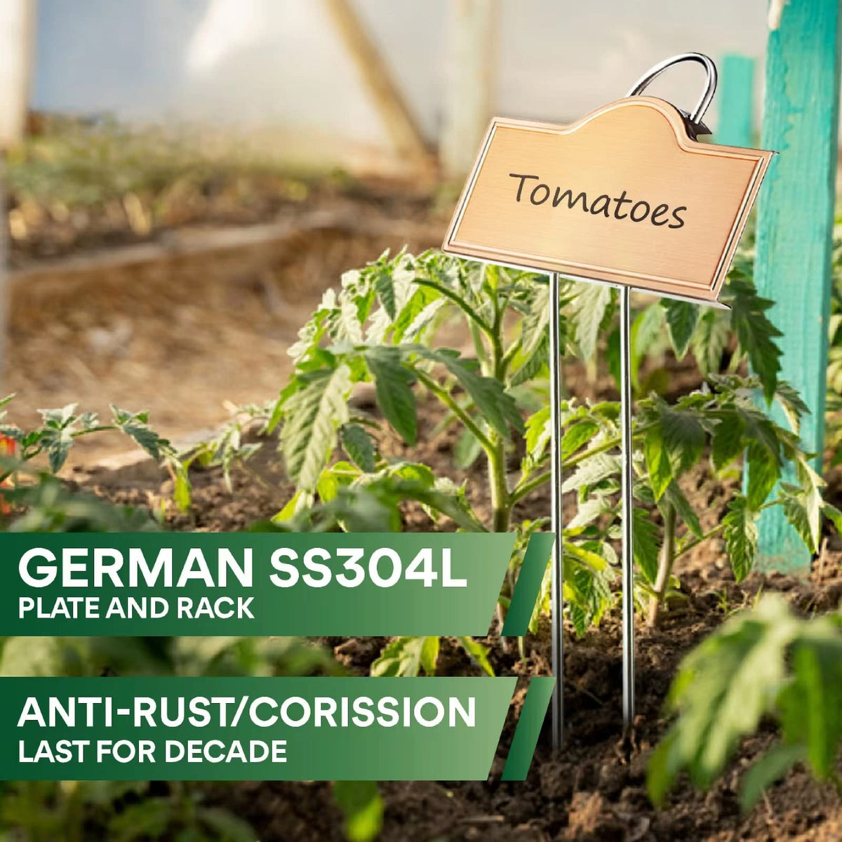 Bravex tilted arch plant label provides readable labels at a glance.