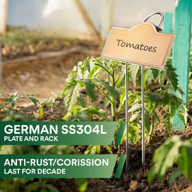 Bravex tilted arch plant label provides readable labels at a glance.