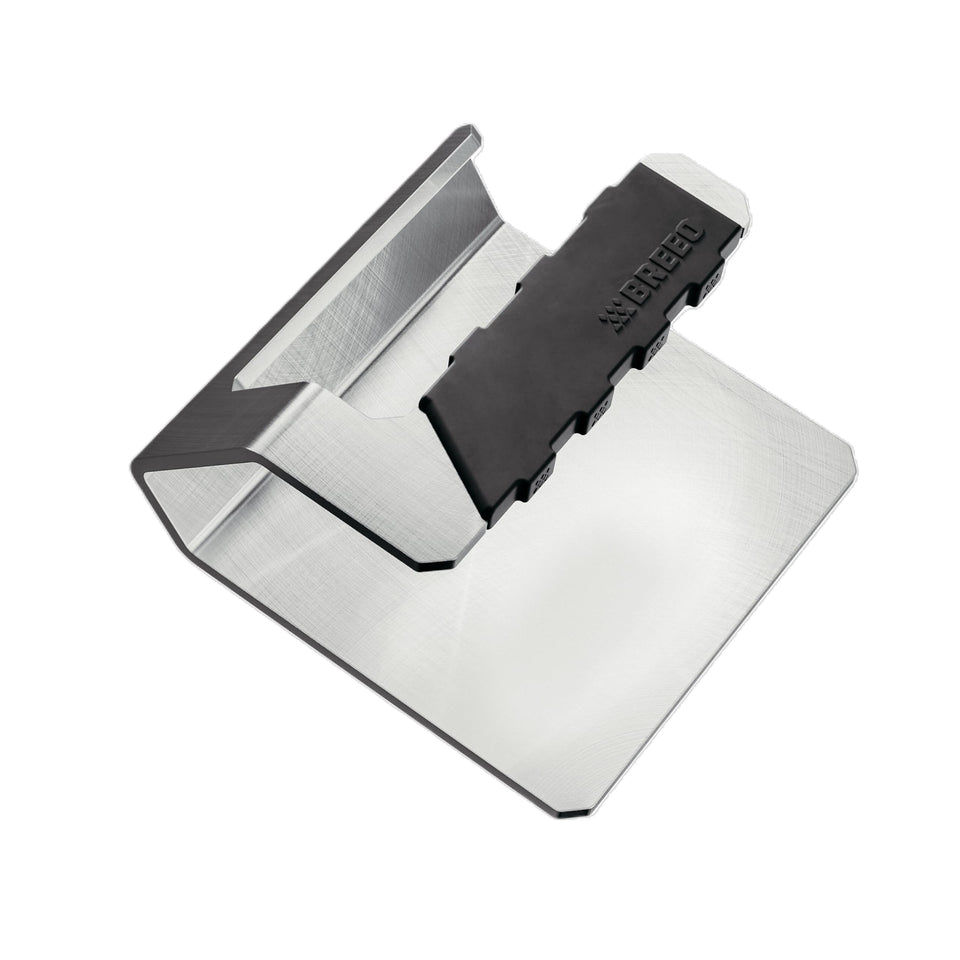 Breeo Griddle Press with sturdy handle for safe high-heat use.