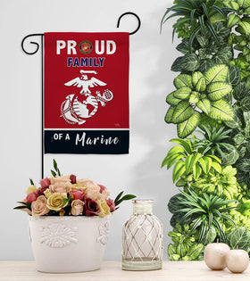 Breeze Decor Proud Family Marines flag – packaged as Made in USA with quality assurance.