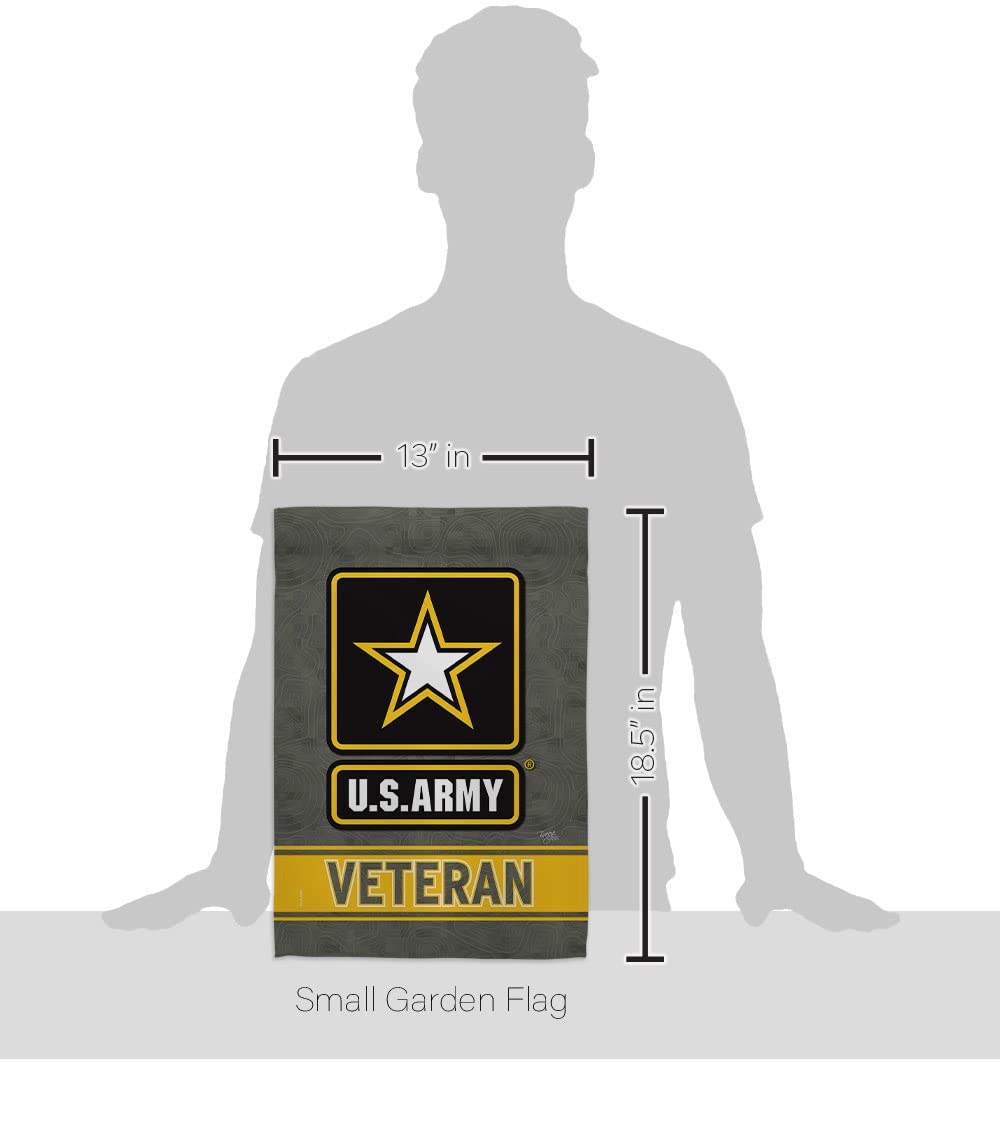 Breeze Decor military garden flag double-sided design for outdoor visibility.