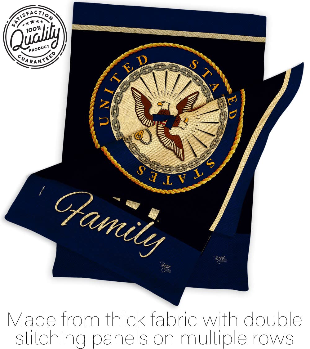 Breeze Decor military-theme garden flag for respectful yard decor.
