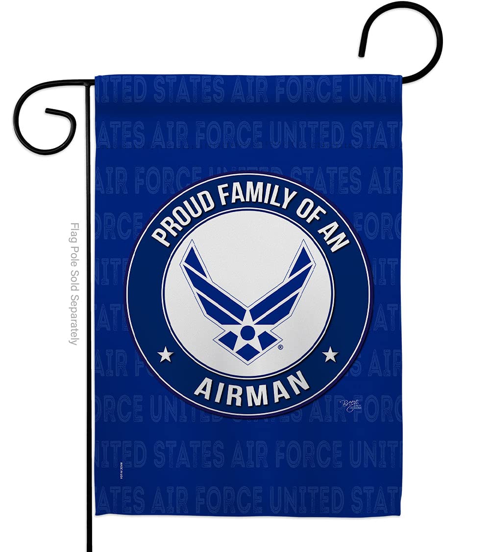 Breeze Decor Proud Family Airman flag 13x18-5 for indoor or outdoor display