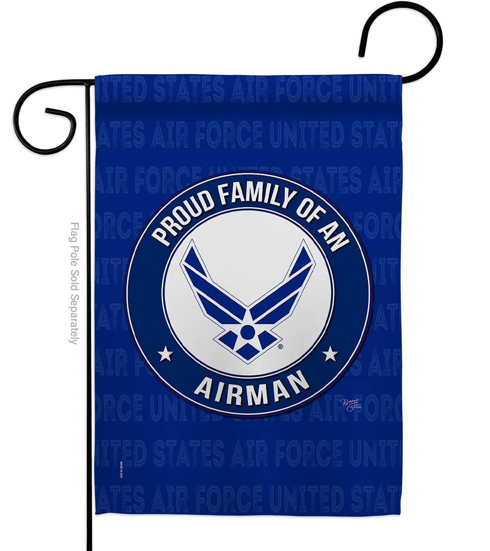 Breeze Decor Proud Family Airman flag 13x18-5 for indoor or outdoor display