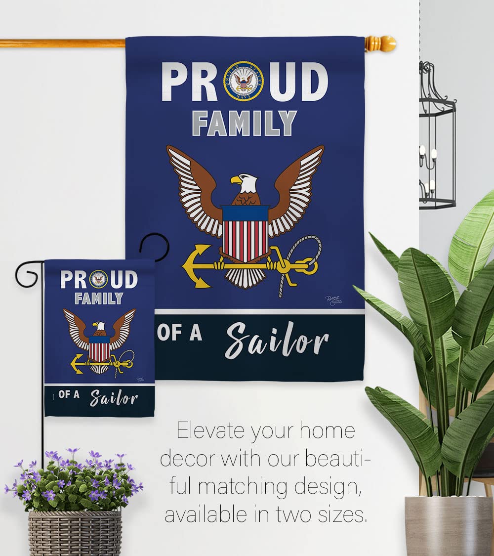 Breeze Decor Readable both sides flag, clear design from multiple angles in the yard.