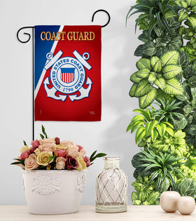 Breeze Decor US Coast Guard flag ideal for memorial days and veteran decor.