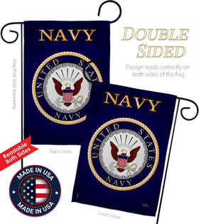 Breeze Decor US Navy garden flag print detail highlights vibrant color