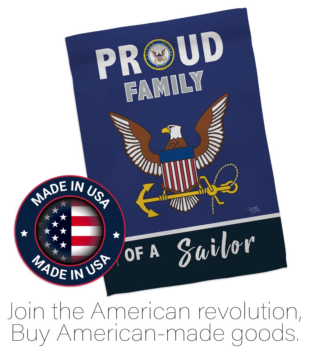 Breeze Decor Weather-resistant 3-layer blockout flag, durable for year-round outdoor use.