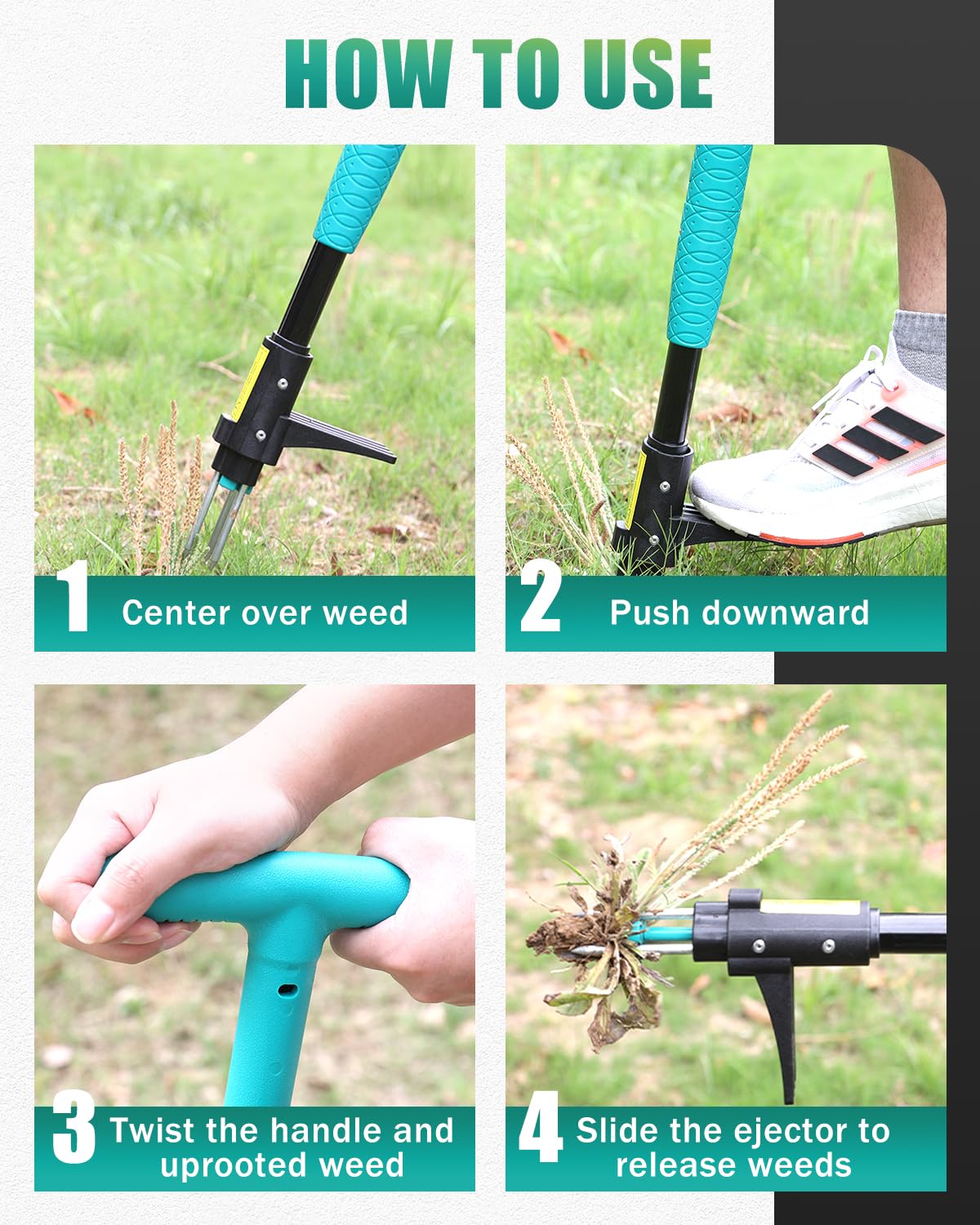 Breeze Touch heavy-duty steel claw and rust-resistant shaft endure seasons.