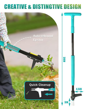 Breeze Touch standing design lets you weed upright with comfort.