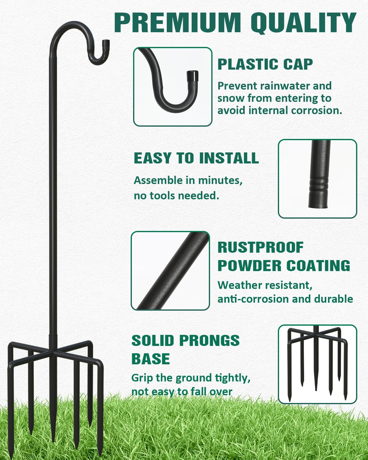 Breeze Touch 7-prongs design ensures higher stability for outdoor displays.