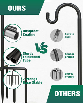 Breeze Touch easy twist-together poles for tool-free assembly.