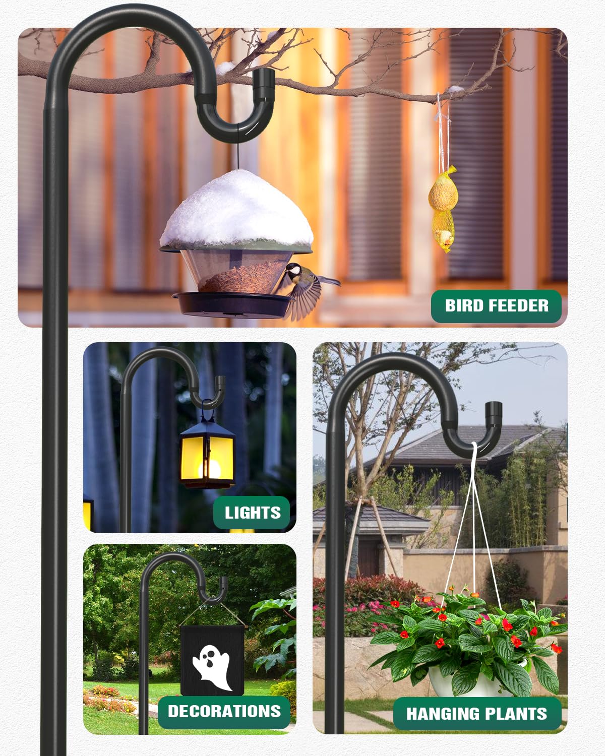 Breeze Touch ground stake and foot press for secure installation.
