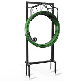 Breeze Touch hose holder with 4 spikes for stable ground anchoring