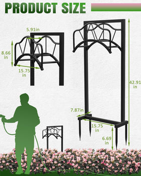 Breeze Touch heavy-duty stand holds up to 150ft hose neatly