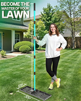 Breeze Touch Lawn Leveling Rake ideal for seeding and topsoil distribution.