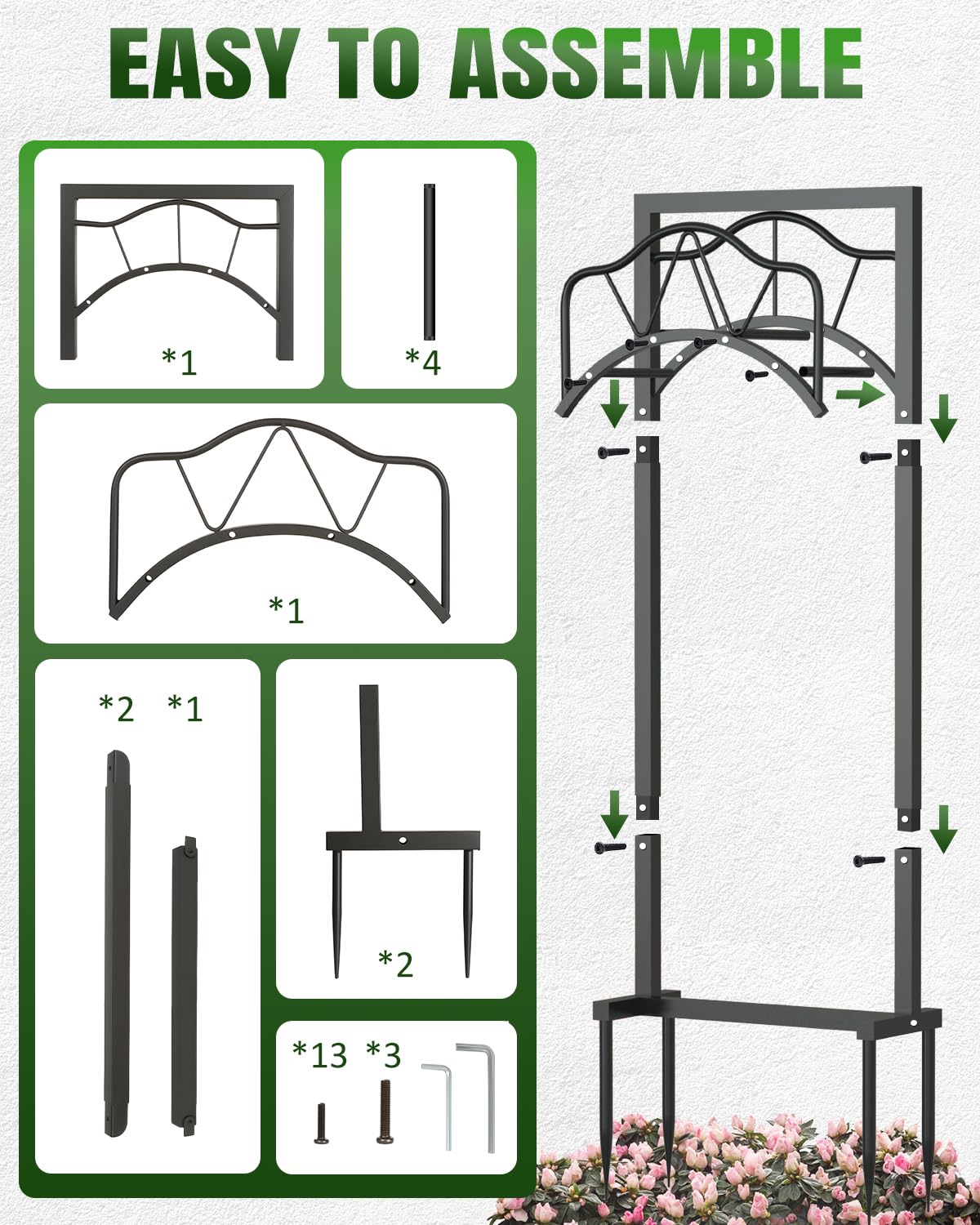 Breeze Touch freestanding hose holder keeps yard clean and organized
