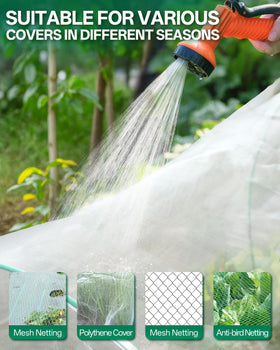 Breeze Touch PVC-coated hoops resist rust and weathering for long-lasting garden protection.