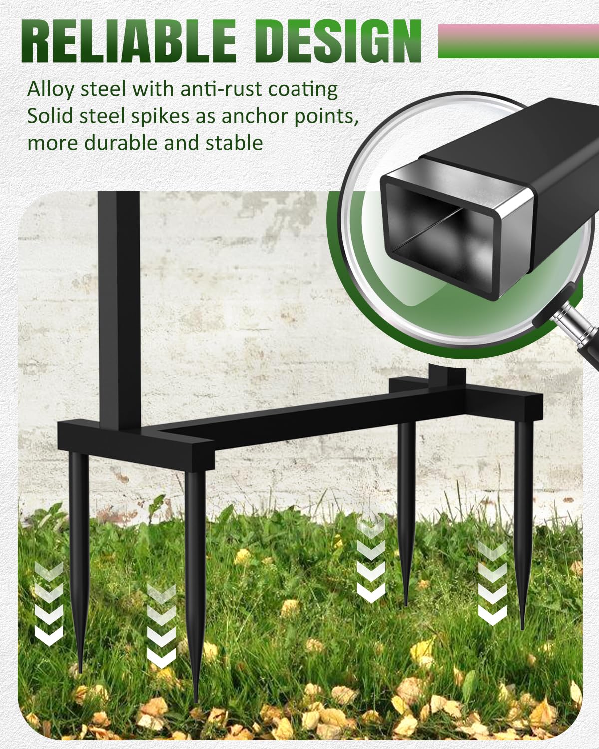 Breeze Touch rustproof coating protects outdoor hose storage from rust