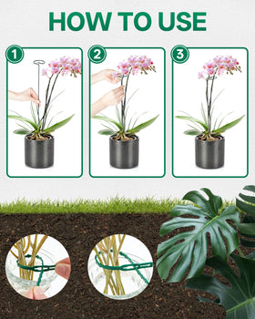 Breeze Touch weather resistant stakes withstand wind and rain to protect plants.