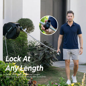 BreezeReel auto-layering keeps the hose neatly wound for next use