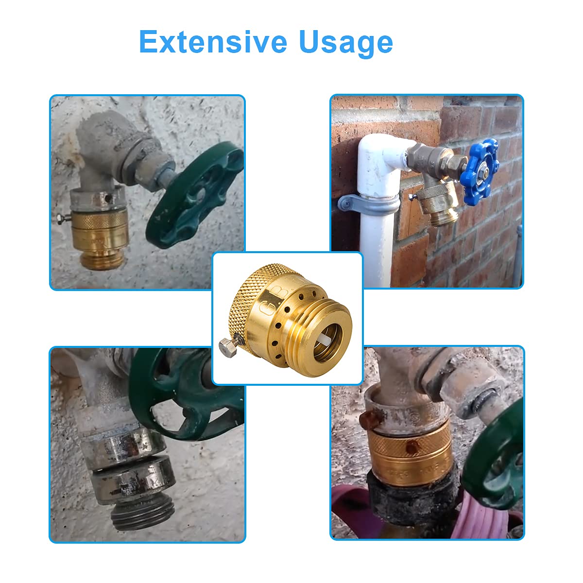 Breezliy backflow prevention suitable for RVs and garden spigots.