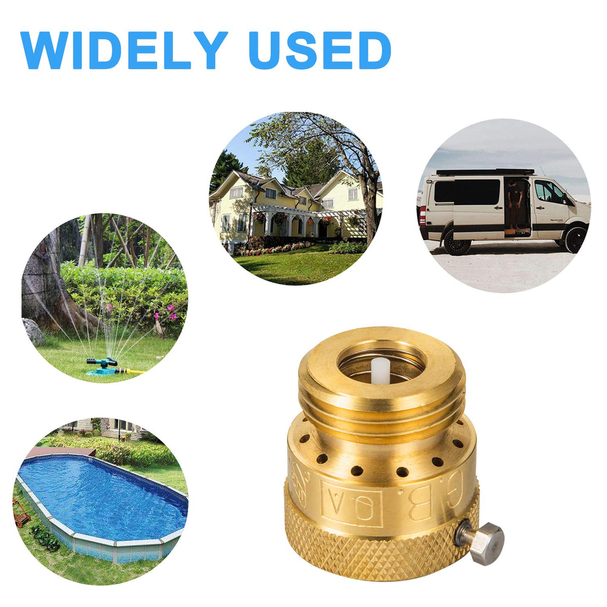 Breezliy brass construction designed for outdoor durability.