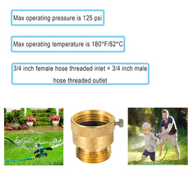 Breezliy 3/4-inch thread compatibility with standard hoses.