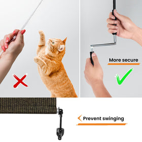 Breezombra pre-cut installation template simplifies mounting.