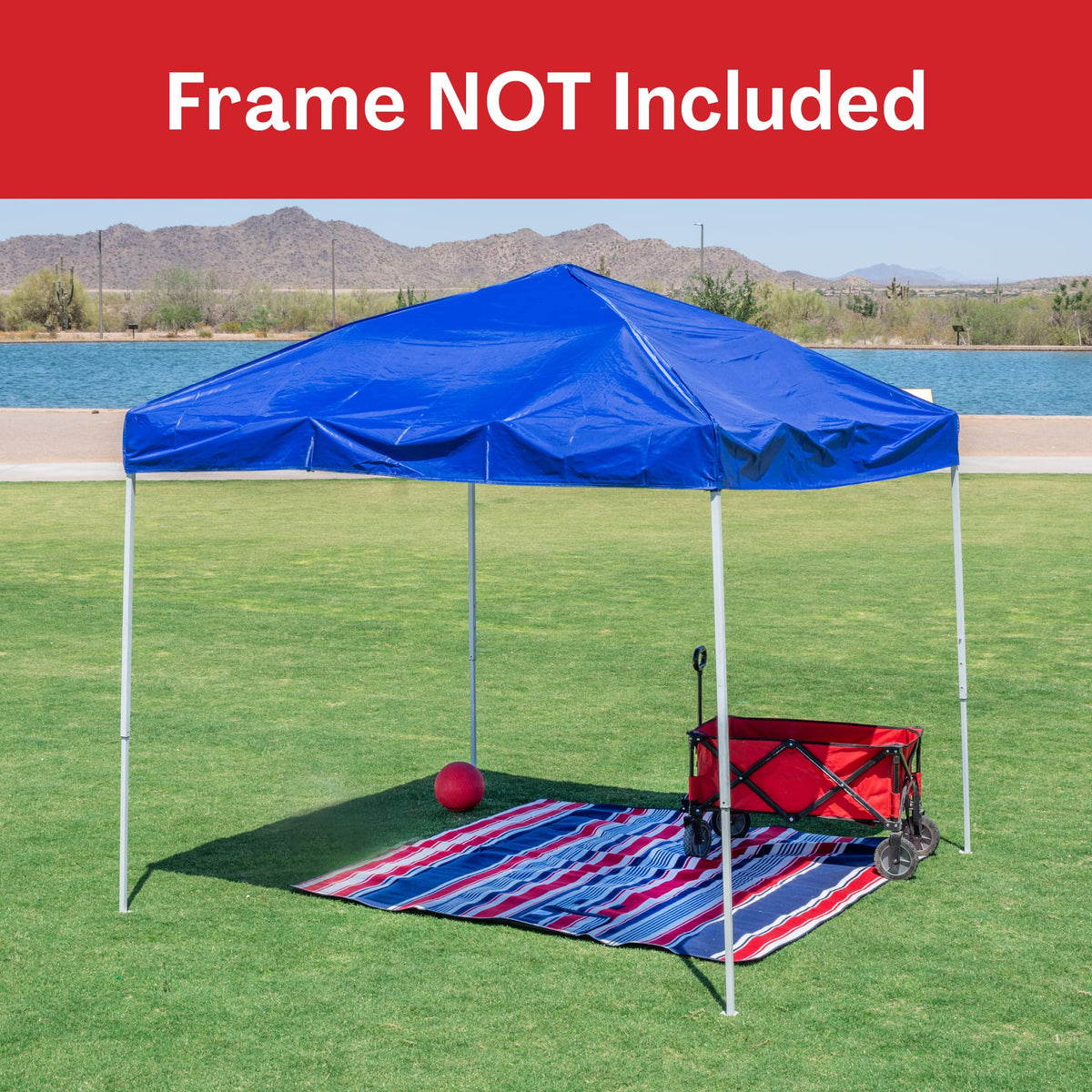Breezy and Company canopy top easy-install snug-fit on most frames.