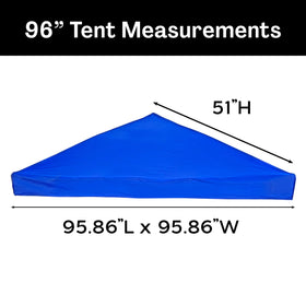 Breezy and Company water-resistant canopy top protects gear outdoors.