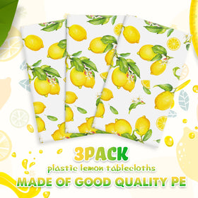 Breling lemon design protects surfaces during meals and gatherings.