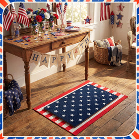 Breling Memorial Day decor door mat durable materials for year-round display.